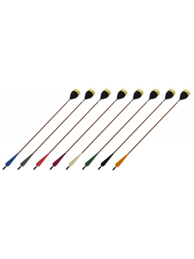LARP Pfeil Flach Platt Kopfpfeil brauner Schaft alle Farben LARP Pfeil Flach Platt Kopfpfeil brauner Schaft alle Farben